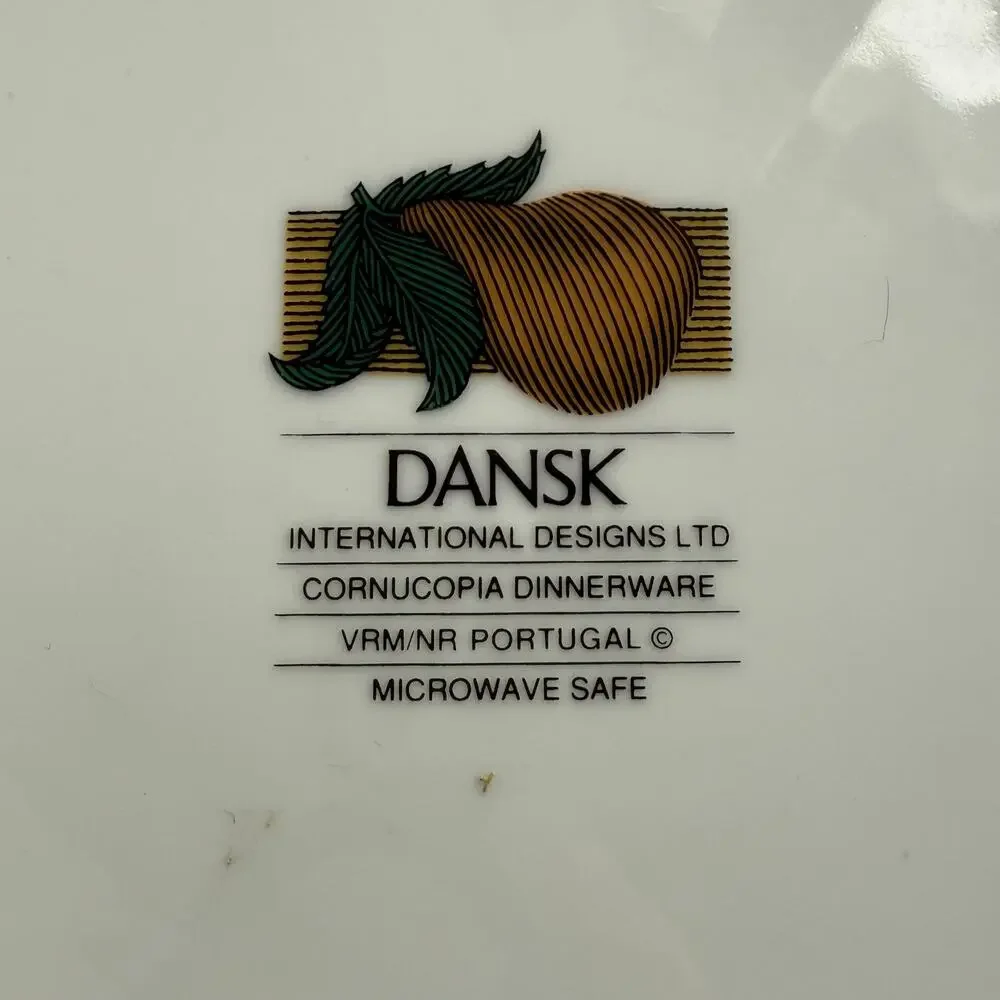 Dansk Cornucopia Fall Fruit Portugal Casserole Baking Serving‎ Dish 8